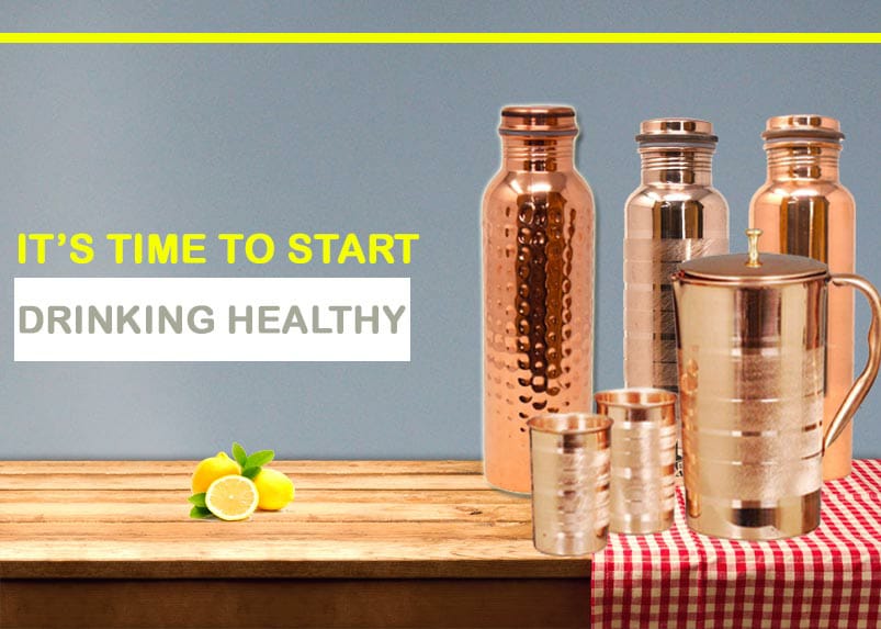 Skincare benefits by using a Copper Bottle