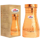 Copper Carafe, Bed Side Water Carafe/Bottle Capacity 1000ML (Set of 5)