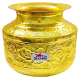 Brass Pot Gold Plated, Brass Pot Premium for Special Occasions.