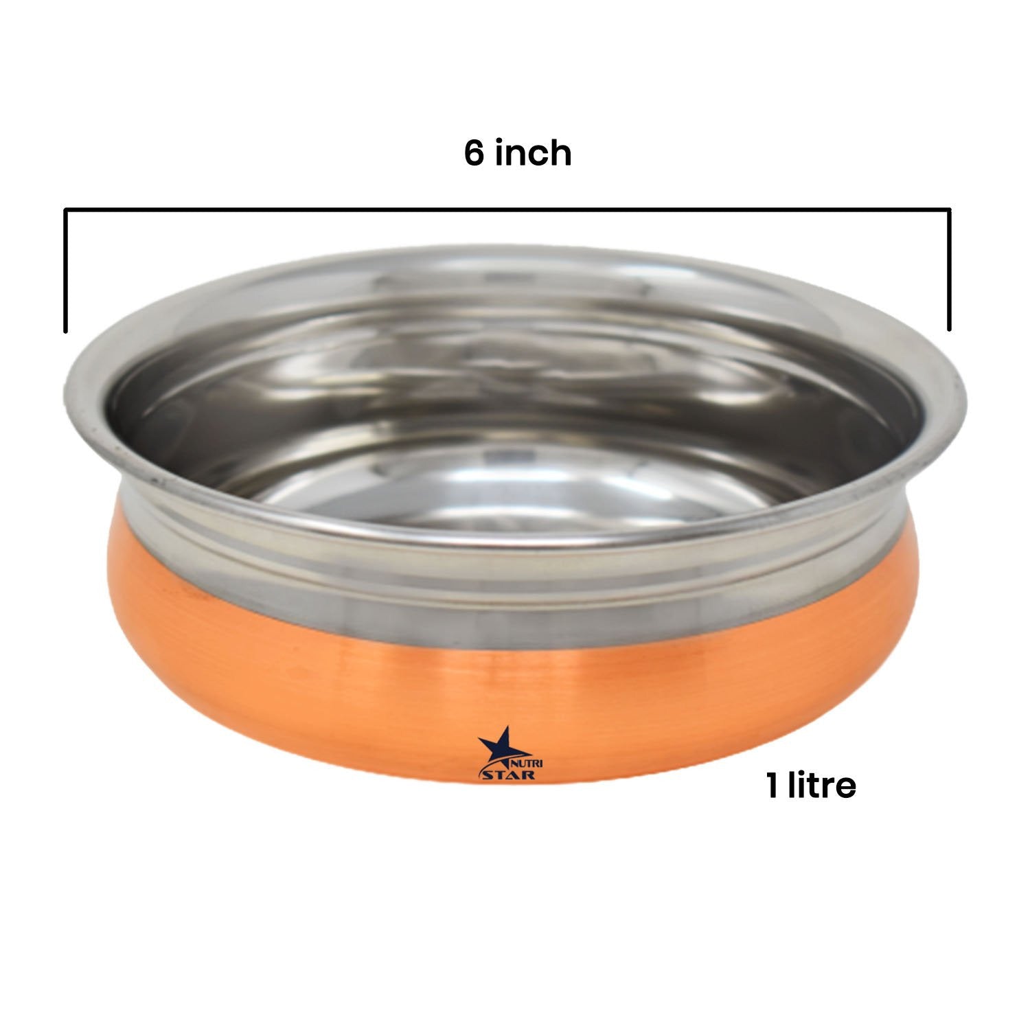 Buy Stainless Steel Copper Bottom Serving Bowl Online – Nutristar