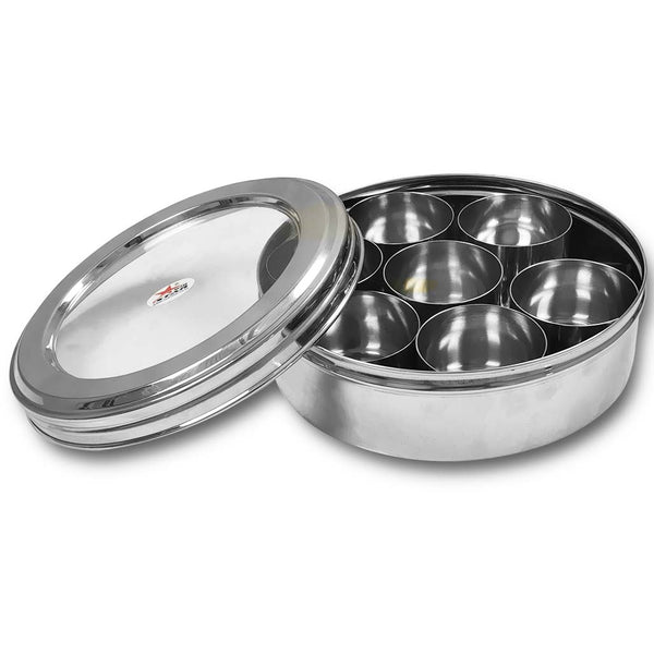 Masala Box, Stainless Steel Masala Box, Masala container, Masala Dabba with  transparent lid