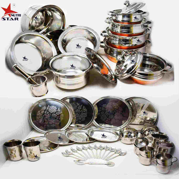 Buy Stainless Steel with Copper Bottom Marriage Set at Lowest