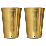 Brass Glasses, Premium Drinkware on Special Occassions,  Pack of 2.