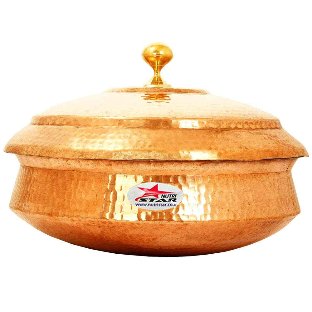 Biryani Handi, Cooking Handi for Hyderabadi Dum Biryani with Lid, Kalai (Tin Lined Coating)