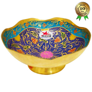 Gift Bowl, Brass Turkish Bowl, Fruit Bowl (Set of 10)