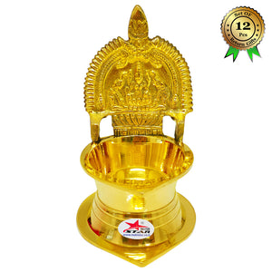 Brass Diya Kamakshi Deepam, Gift Item (Set of 12)