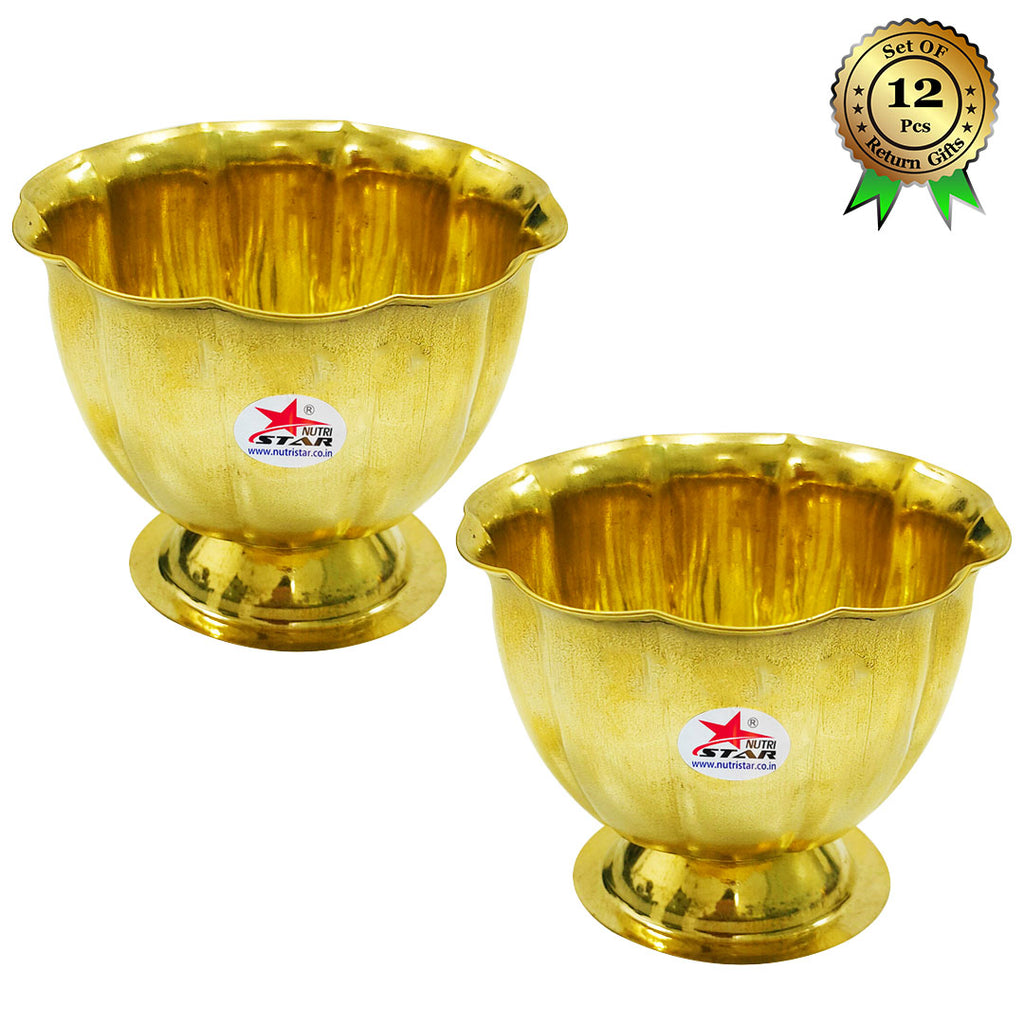 Gift Bowls Brass, Chandan Bowls, Gift Item (Set of 12)