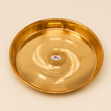 29 cm pure copper deep serving plate for sweets and dry fruits
