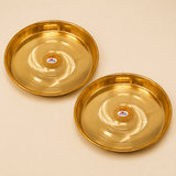 Nutristar Copper Deep Serving Plate for Sweets & Dry Fruits – 29 cm