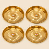 29 cm pure copper deep serving plate for sweets and dry fruits