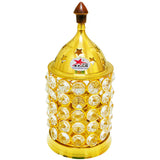 Crystal Diya Brass, Diwali Diya, Oil Lamp (Set of 2)