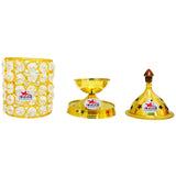 Crystal Diya Brass, Diwali Diya, Oil Lamp (Set of 2)