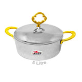 Stainless Steel Hot Pot Casserole With Brass Handles And Lid Knob,Hot case,
