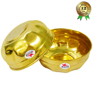 Gift Bowl, Brass Bowl, Serving Bowls, Gift Item (Set of 12)