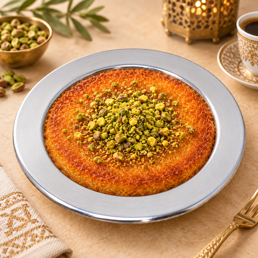 Aluminium Kunafa Plate – Set of 2 | 5", 7" &amp; 10" Kunafa Sizes