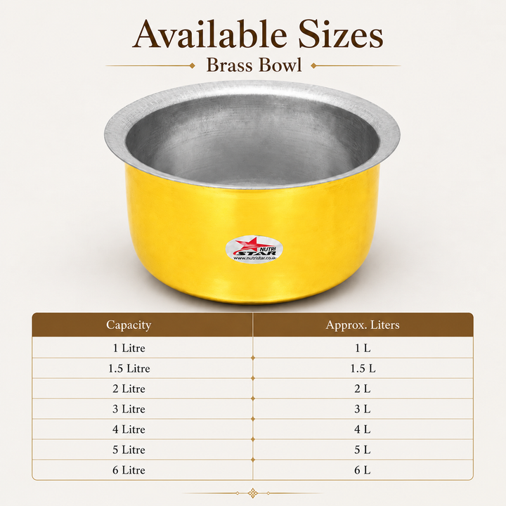 Brass cooking pot patila size
