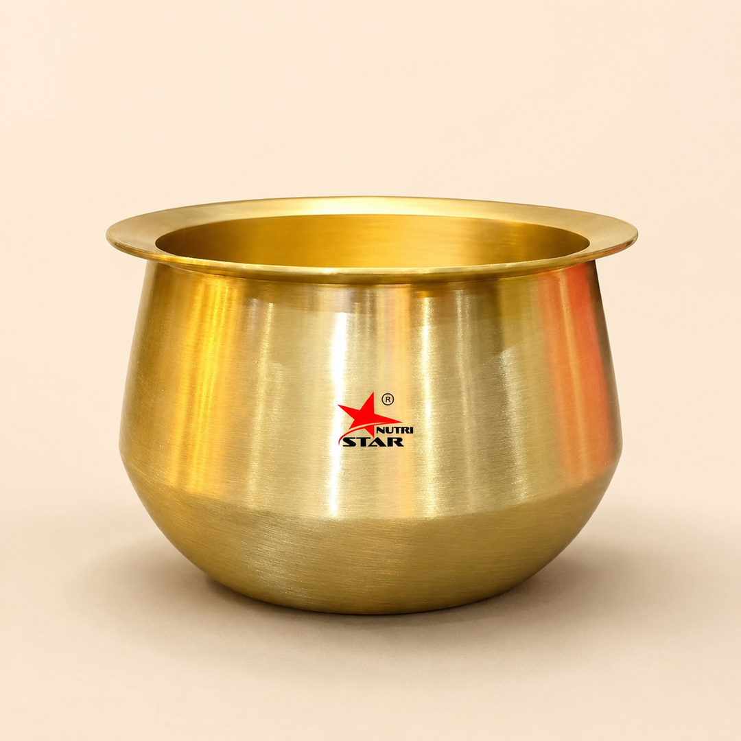 Bronze Dekchi, Kansa Cooking Pot, Colour Golden. - main product image