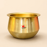 Bronze Dekchi, Kansa Cooking Pot, Colour Golden.