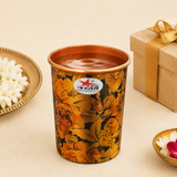 Nutristar designer floral copper drinking glasses set of 10 for return gifts
