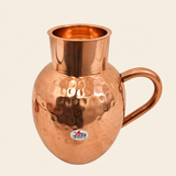 Nutristar Hammered Copper Water Jug with Handle – 1.5 Litre