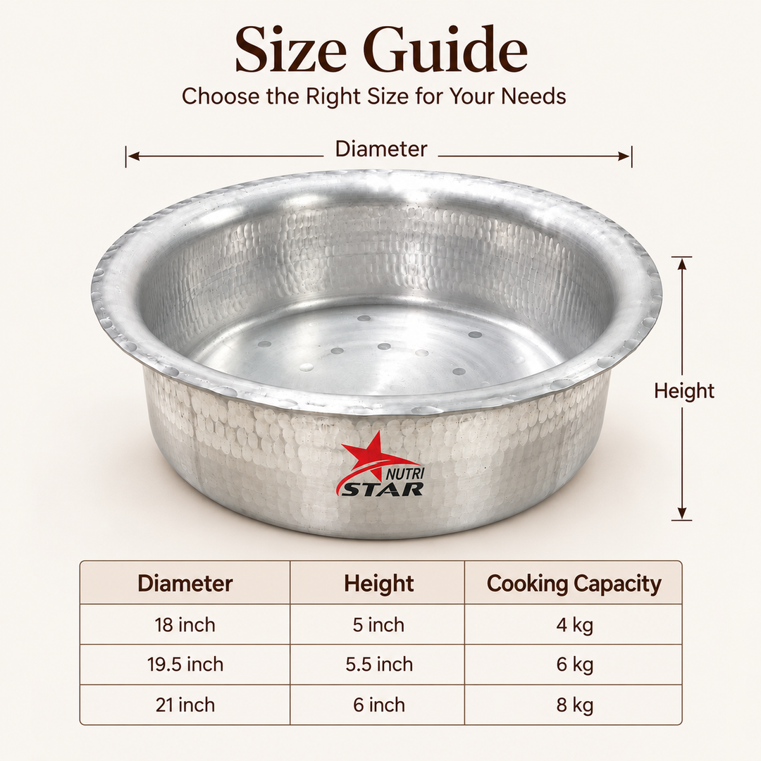 Jointless Aluminium Biryani Handi