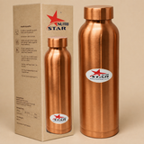 Nutristar Pure Copper Water Bottle with Screw Lid – 500 ml, 750 ml & 1000 ml