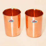 Nutristar Plain Pure Copper Drinking Glass – 200 ml (Set of 10)