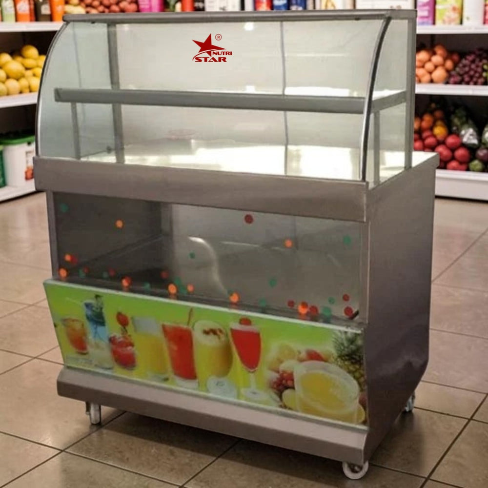 Nutristar Stainless Steel Juice Display Counter | Commercial Juice Counter