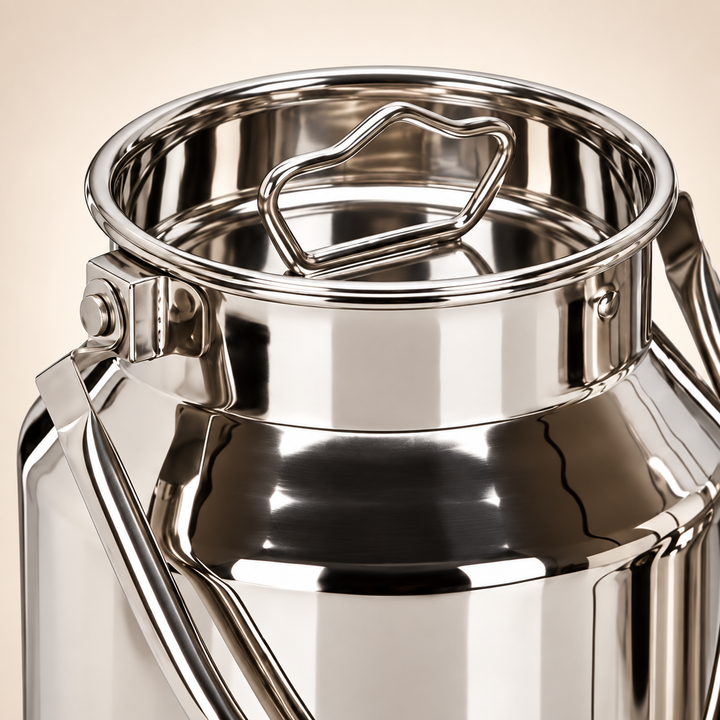 Stainless Steel Can oil with Lid &amp; Carry Handle – 1L, 3L &amp; 5L