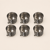 Nutristar stainless steel tea and coffee cups with handles set of 6