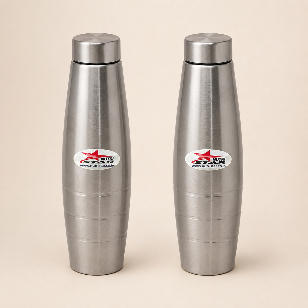 Nutristar 1 litre stainless steel water bottle 