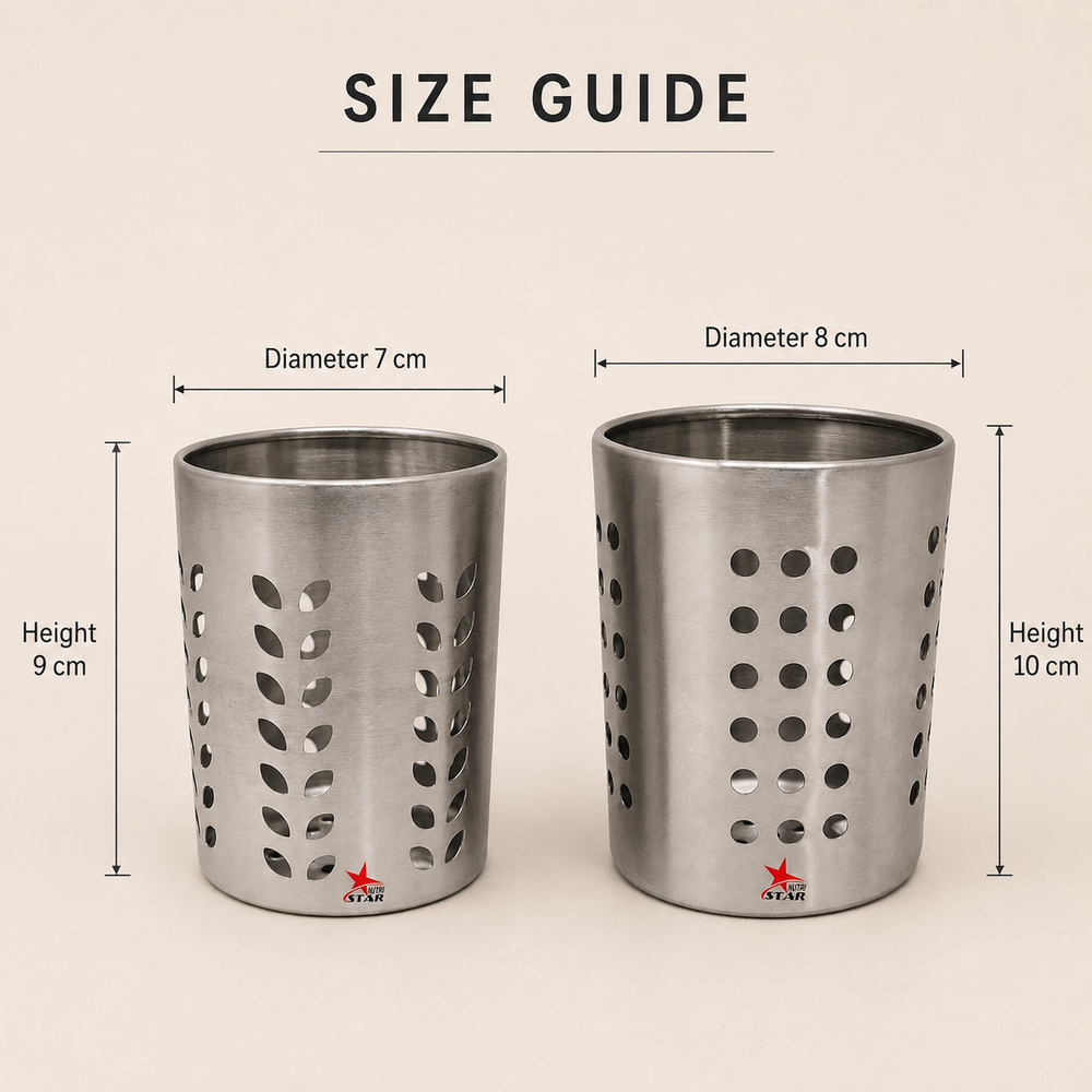 Nutristar stainless steel utensil holder and cutlery stand