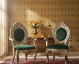 Royal German Silver Chowki Chairs with Velvet Upholstery – Traditional Ceremonial Seating