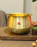 Bronze Dekchi, Kansa Cooking Pot, Colour Golden.