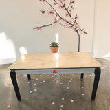 Compact Marble Finish Dining Table with Sleek Legs