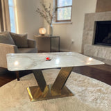 Nutristar Premium Dining Table with Marble Finish & Designer Base
