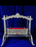 Silver Cradle (Jhula) | German Silver Krishna Jhula for Pooja & Ceremonies
