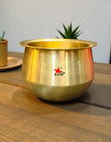 Bronze Dekchi, Kansa Cooking Pot, Colour Golden.