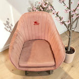 Premium Pink Accent Chair | Modern Velvet Lounge Chair