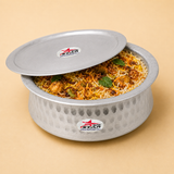 Biryani Handi with Lid, Cooking Handi for Hyderabadi Dum Biryani Heavy Gauge, Cookware.
