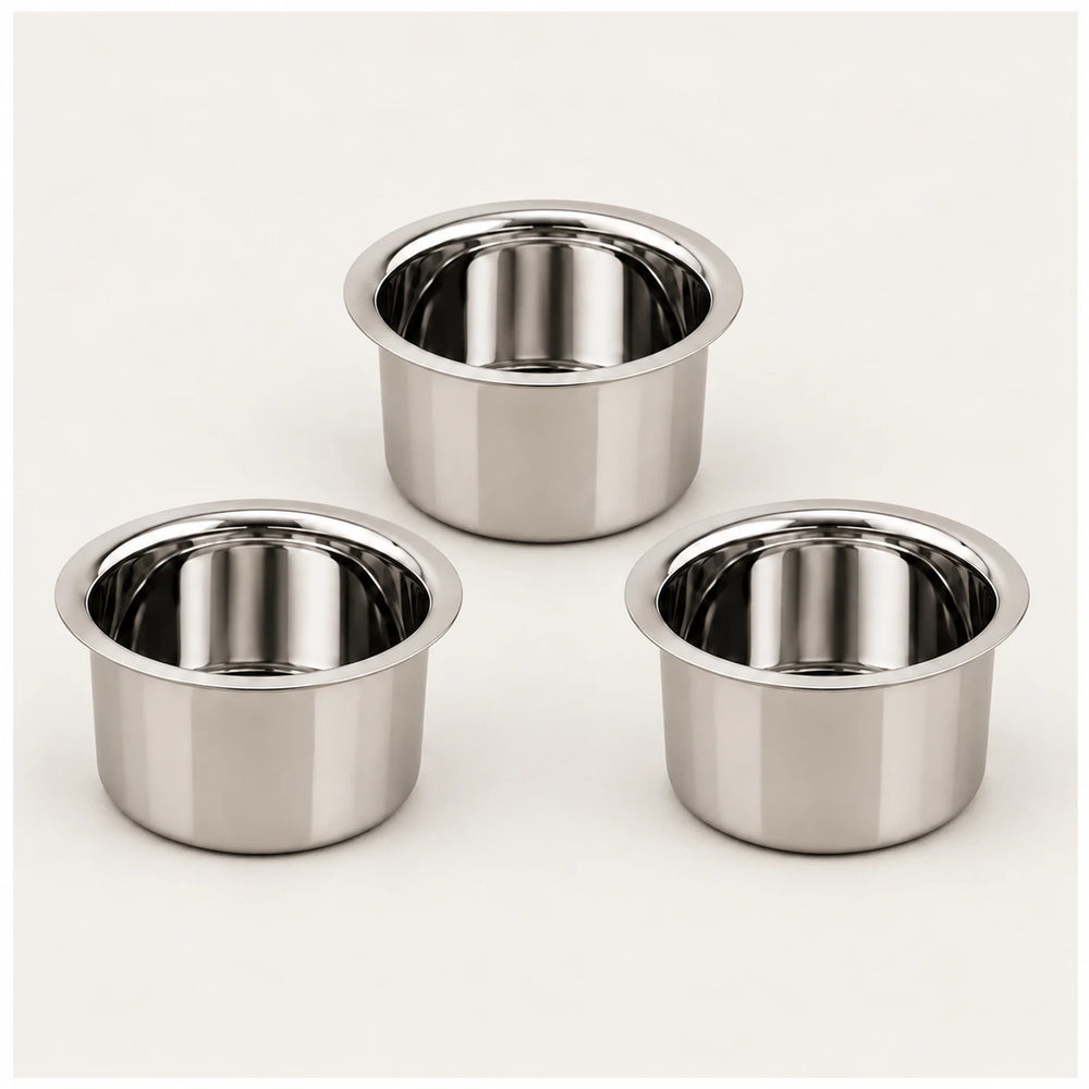 nutristar aluminium patila or bhagona pack of 3 main image