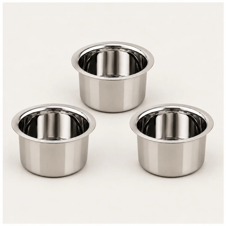 nutristar aluminium patila or bhagona pack of 3 main image