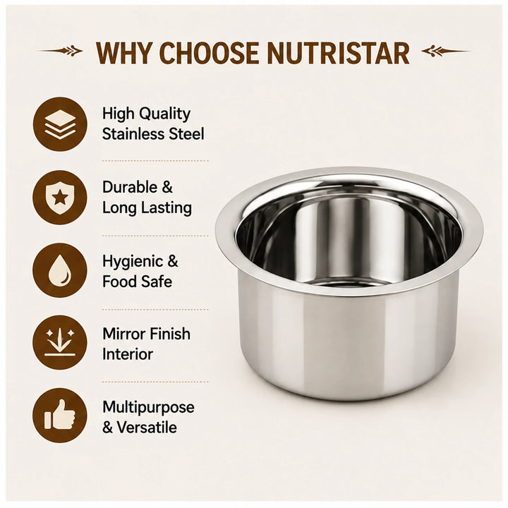 nutristar aluminium patila of bhagona features