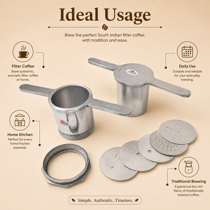 Nutristar aluminium sev sancha and chakli maker with manual press, locking ring and interchangeable jali discs