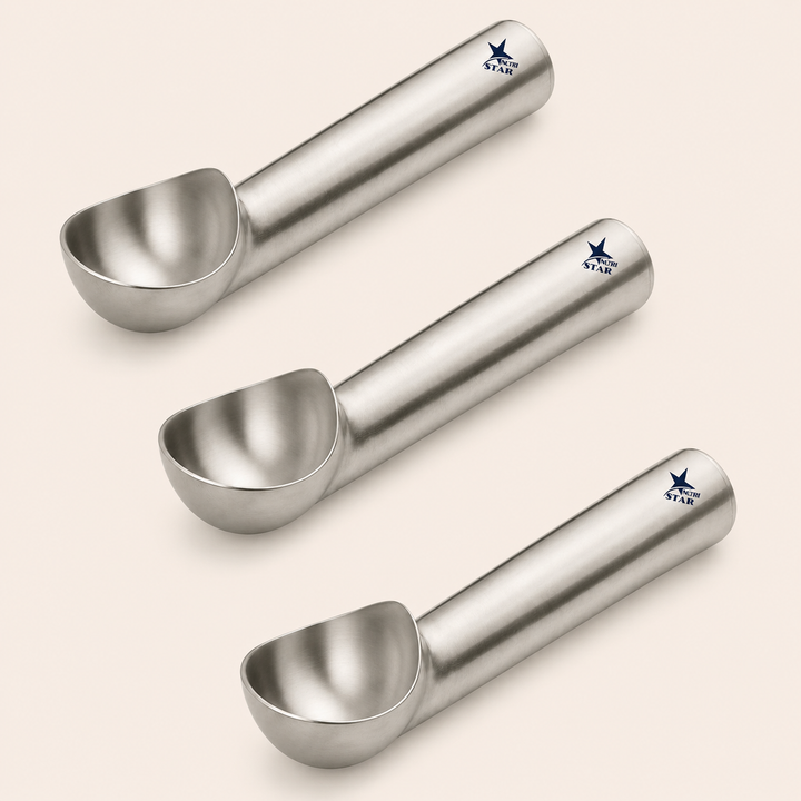 Nutristar Stainless Steel Ice Cream Scoop – 7 Inch &amp; 8 Inch(Pack of 3)