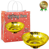 Gift Bowl, Gold Coated Fruit Bowl, Gift Item (Set of 10)