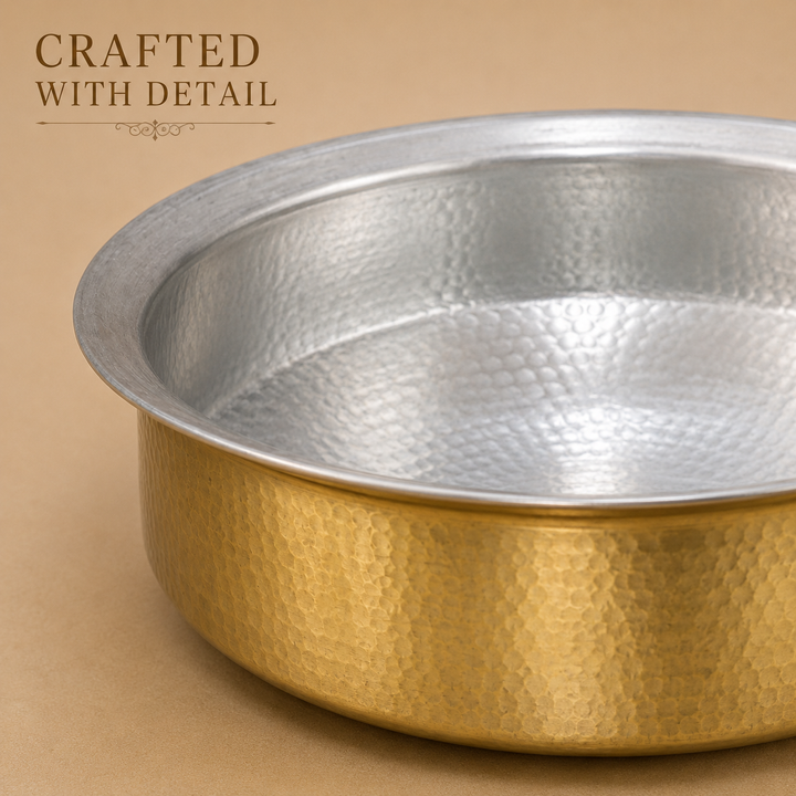 Brass Lagan with Kalai | Traditional Brass Cookware