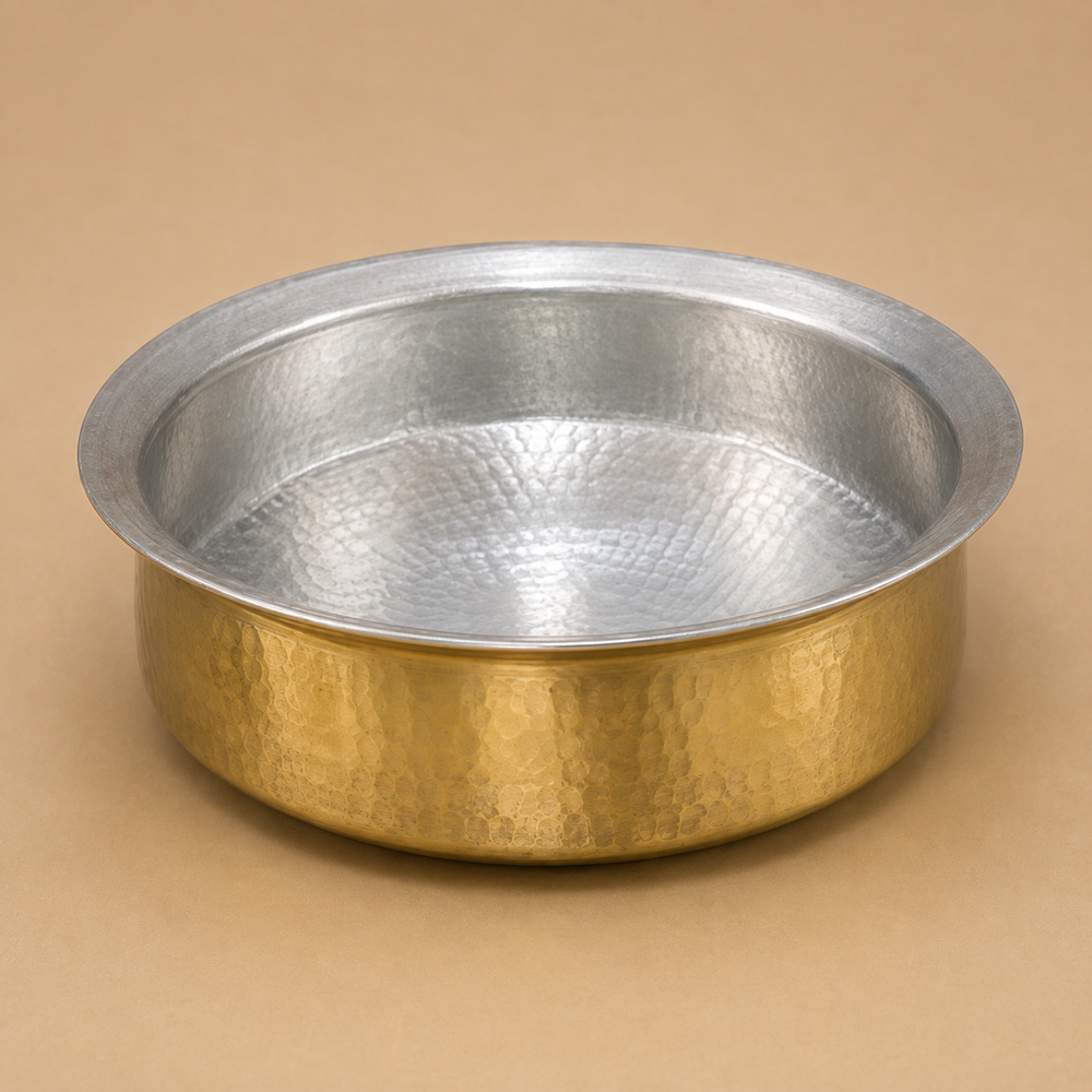 Brass Lagan with Kalai | Traditional Brass Cookware