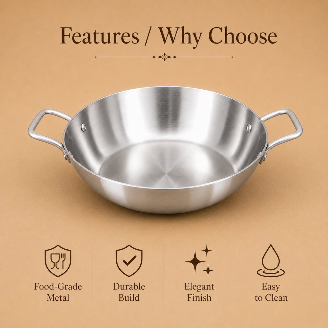Cello Gold Triply Kadai - uses