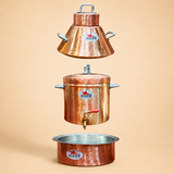 Copper Irani Tea Set Samawar & Copper Patila. Hyderabadi Irani Chai Set.